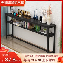 Long narrow table 15 20 wide sofa back wall shelf rectangular table bed end double height narrow table