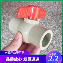 Grey PPR All plastic ball valve 20 25 32 40 50 63 75 90 110 Long handle plastic valve Water valve