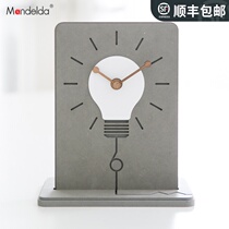mandelda modern minimalist desktop decoration wall clock Nordic living room bedroom household table clock table clock mute clock