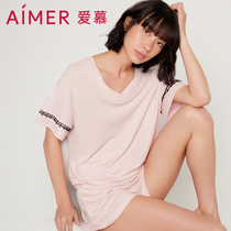 Love cool summer short sleeve shorts set AM466171