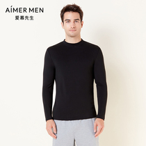 Mr. Aimmu Warm Underwear Mens Autumn Clothes Moisture Absorption and heating Antibiotic-resistant small high collar blouses NS72D901