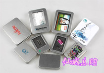 Tinplate box U disk small square box U disk small iron box badge box gift box custom logo printing