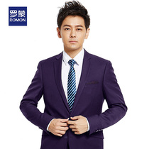 Romon plaid suit suit suit mens slim business formal suit small suit casual casual casual casual casual casual casual Penny Korean coat single West tide
