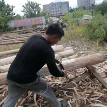 Hand-forged planing scraping bark moon-shaped machete cutting knife hand-carpentry scraping knife