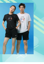 Only sell victor victory badminton suit victor mens and womens sports T-shirt short-sleeved training T-10029