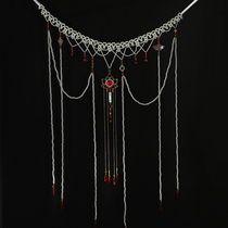 Hanfu waist chain long fringed pearl Tan neck full chest waist skirt vintage cheongsam accessories photo ornaments spot
