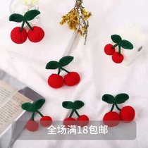 Cherry hair bra needle upscale accessories female cute Japanese in tide Simple personality autumn sweater coat pin