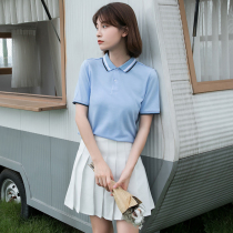 Summer Blue Kindergarten Teacher Garden Clothing Team Workdress Polo Shirt Costume Worksuit Customized