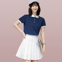Preparatory school teacher garden clothing preschool work clothing custom college wind polo shirt suit early teaching clothes