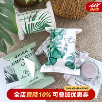 ins paper towel set fabric cotton linen paper towel set Nordic paper towel set paper towel set living room car paper towel set home