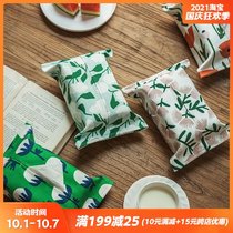 American pastoral tissue cover cotton linen cloth tissue towel cover household tea table table towel cover cloth art