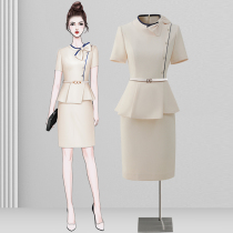 Short sleeve professional suit Superior ceremonial reception of the beauty salon dress beauty salon female summer