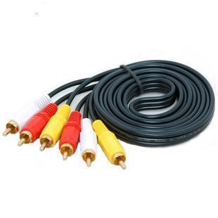 AV line three-to-three set-top box DVD connected TV tricolor line 3 to 3 Lotus head audio video cable 3 head