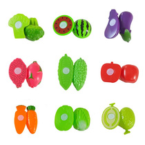Can cut fruit toy girl vegetable Chile suit pizza baby kitchen cooking Childrens House simulation