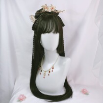 Hanfu wig Female universal costume Hanfu fake hair Whole wig Costume modeling Ancient wig female headgear