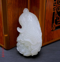 Natural Hetian jade cabbage pendant Zhaocai jade jewelry jade necklace pendant men and women Jade