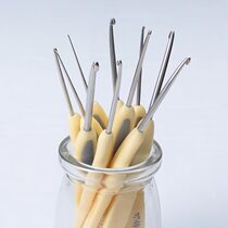 Chaozhou hook crochet set of hand-polished soft handle non-slip hook knitting crocheted wool sweater tool set