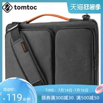tomtoc shoulder portable briefcase Fashion notebook mens bag Simple Apple MacBook computer bag