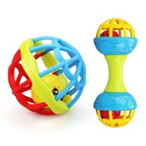 Hand Bell toy baby boy 0-1 year old baby hand grip can bite soft rubber boys and girls 3-6-12 months 8 puzzle