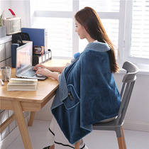 Solid color thickened Falai velvet Lamb velvet Warm shawl blanket Blanket Office nap blanket Car leggings blanket