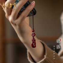 Dashantang cinnabar official flagship store Pixiu mobile phone chain lanyard ornaments men and women short personality small pendant pendant