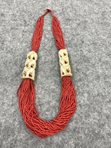 Tibetan Nepalese jewelry ethnic style handmade court womens sweater student chain necklace