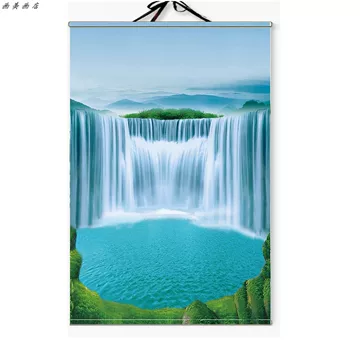 瀑布山水挂画-瀑布山水挂画促销价格、瀑布山水挂画品牌- 淘宝