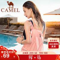 Camel swimming backpack men and women dry and wet separation waterproof storage bag sports bag fitness yoga swimming bag shoulder bag