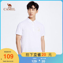 Camel Mens Clothing 2022 Summer New Short Sleeve Polo Shirts Men Business Casual Turtlenect T-shirt Half-Sleeve Blouse Tide