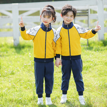 Kindergarten garden clothing spring and autumn three-piece childrens sportswear set primary and secondary school uniforms class uniforms 1-6 grades