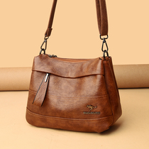 Leather bag bag bag bag 2023 fashion spring and summer soft skin pack with large capacity single shoulder bag