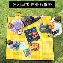 Outdoor picnic cushion moisture-proof thickened portable spring swimming wild cooking waterproof and moisture-proof ground mat park Leisure camping picnic cloth