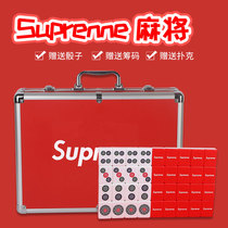 Suprenne Home Handmade Mahjong Alphabet Cartoon Mahjong Card Small CUHK Custom Casual Entertainment Mahjong Card