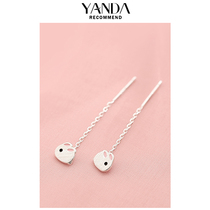 Yan Meng Rabbit Tassel Ear Line 2020 New Tide Sterling Silver Temperament Small Earrings Women Short Small Rabbit Earrings