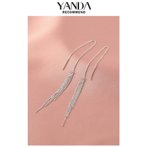 Stunning 2021 FASHION FOREIGN 2021 WHEAT EARS FLOW SUEARLINE FEMALE SUMMER MONEY PURE SILVER BRIEF LUKEWARM WIND EAR DECORATION ROUND FACE EXPATS