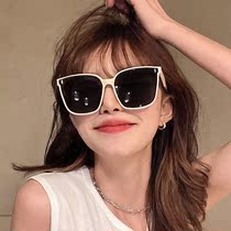 Girl sunglasses white edge sunglasses high-end 2021 sunglasses ing ladies eyeglasses suitable for small faces fashion trend