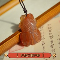 Every year there are fish auspicious elephant blessing elephants and fish one picture and one thing natural agate
