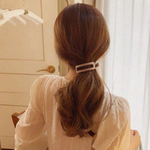 Hollow fashion back head ponytail hairpin cross clip out Joker Korean frosted twist clip hairpin headdress female