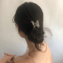 ins overfire butterfly grip transparent midnumber hairpin hairpin Hair Clip Hair Accessories Rear Brain Spoon Female Hair Clip Liu Hai