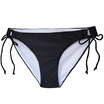 Women's split triangle bikini swimming trunks original single slightly flawed cost-effective black and white color single layer double layer