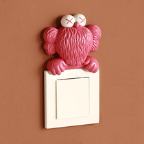 ins Nordic modern creative wall switch stickers Household wall stickers Socket panel stickers Socket decorative stickers Cartoon