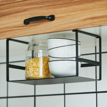 Kitchen hanging shelf clapboard cabinet multifunctional seasoning storage storage shelf wardrobe hanging cabinet under hanging basket