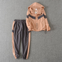 Belt cap sweatshirt spring 2022 new casual sportswear suit women Chains little sub fashion two sets