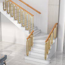 Simple modern rotating stair handrail railings duplex loft attic stairs indoor balcony decoration fence home