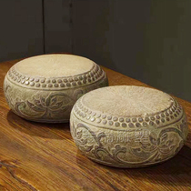 Stone carving column cornerstone imitation ancient column pier stone column top stone stone drum stone base stone green stone pillar footstone hollow stone pier sub base