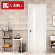 3D lacquered wood door kitchen door kitchen door glass door toilet indoor door home solid wood composite custom wooden door D-805B