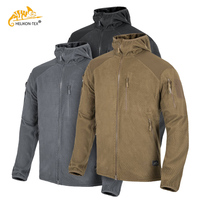 Hliken outdoor sports casual Alpha hooded fleece warm mens jacket windproof stretch wear top