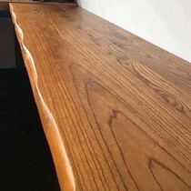Elm board Log table top board Solid wood board Whole bay window board Bar surface thickness 5cm board Material length 2 meters