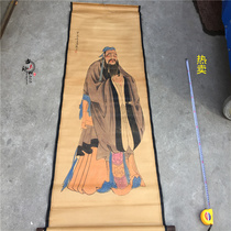 Antique old calligraphy and painting Chinese painting Celebrity landscape painting Living room office decoration Zhongtang painting Scroll painting collection Confucius