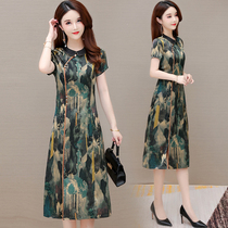Republic of China style constant dress popular this year Your ladys age-reducing cheongsam improved version of womens 2021 summer new